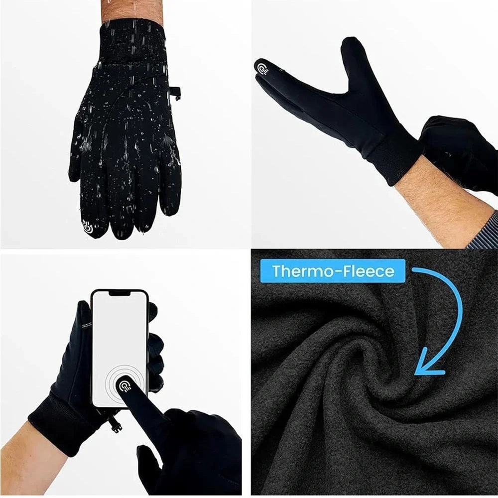 Gray Winter Gloves